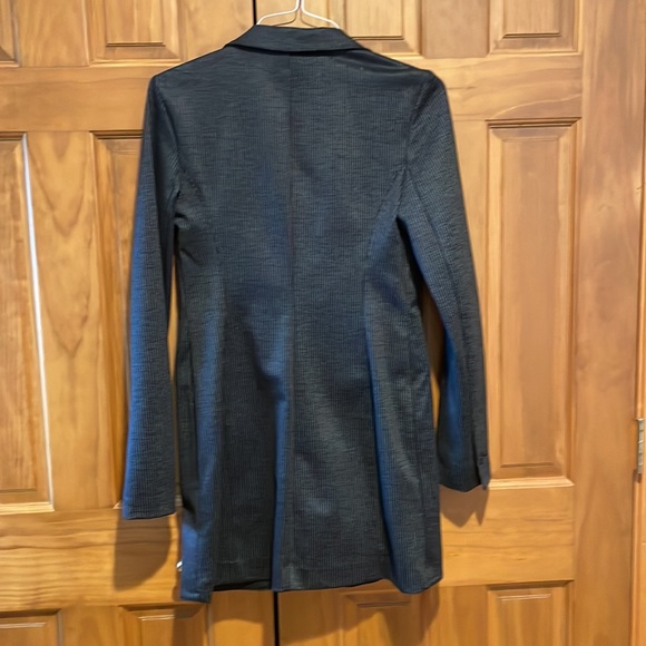 Bailey / 44 Medium Soft Peter the Great Striped Blazer in Black & Anthracite - Picture 2 of 12